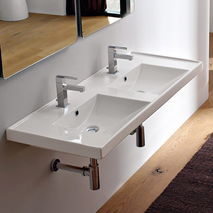 Double WallMounted Sinks