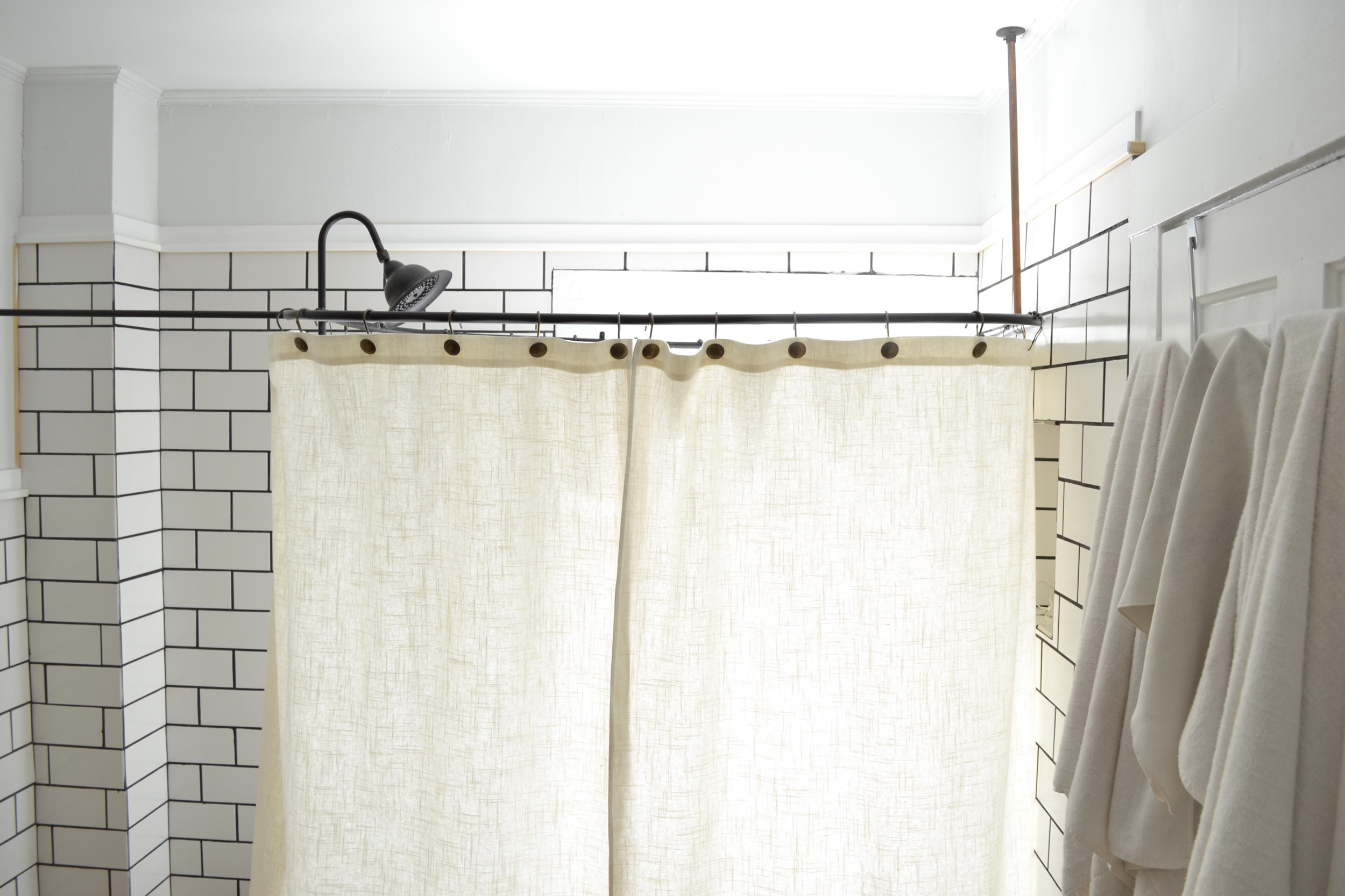 Install WrapAround Shower Curtain